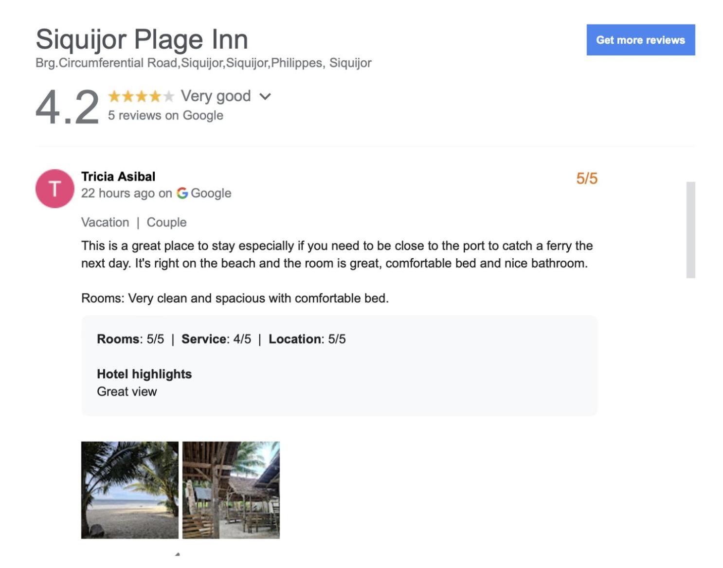 Siquijor Plage Inn Kültér fotó