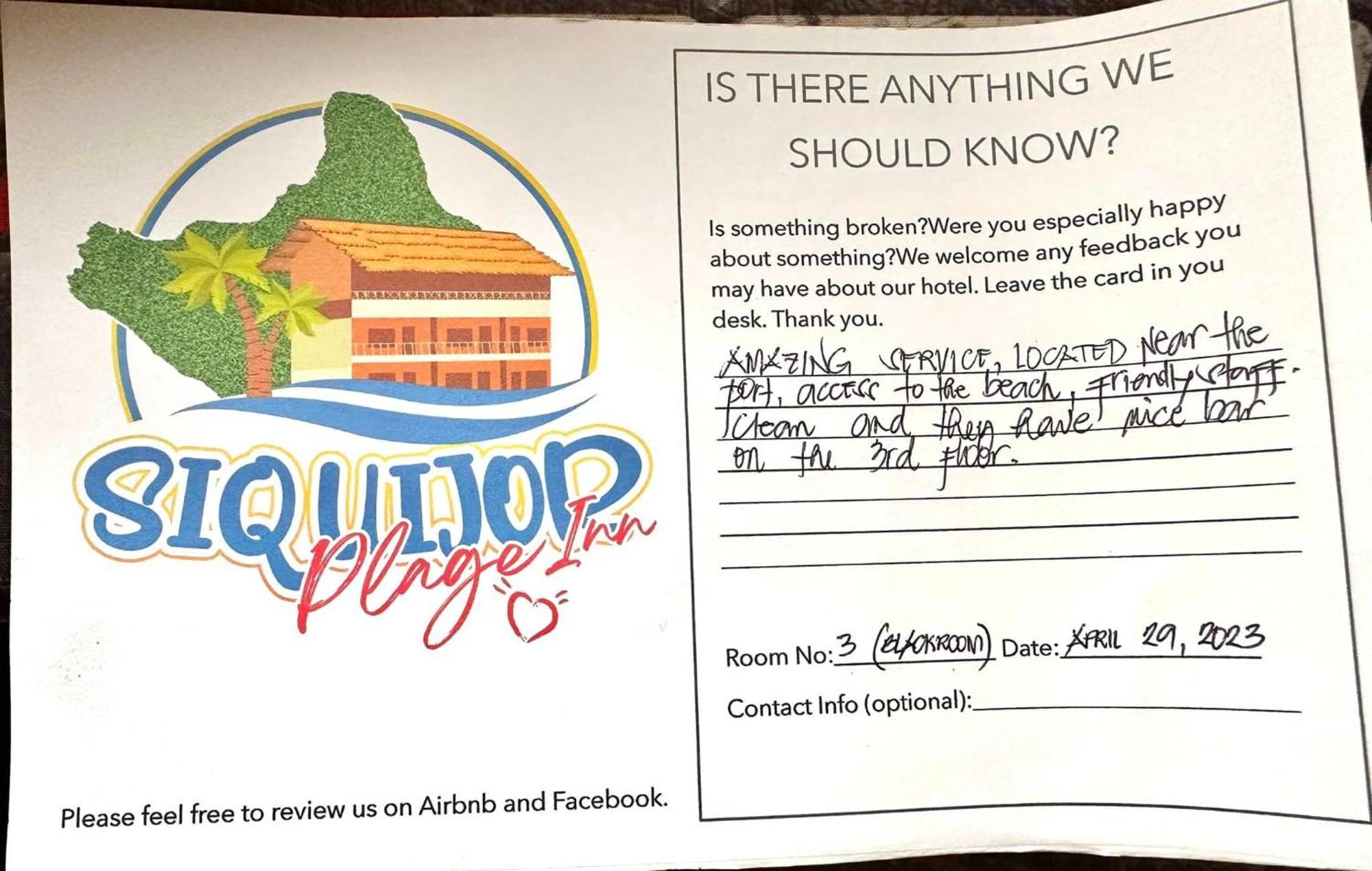 Siquijor Plage Inn Kültér fotó